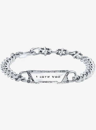 Star Wars X RockLove Galactic Forge I Love You Bracelet (Brass)