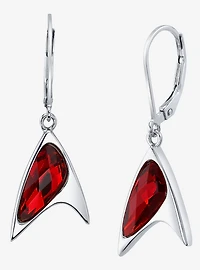 Star Trek X RockLove Crystal Delta Earrings - Red