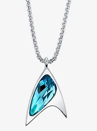 Star Trek X RockLove Crystal Delta Pendant - Blue