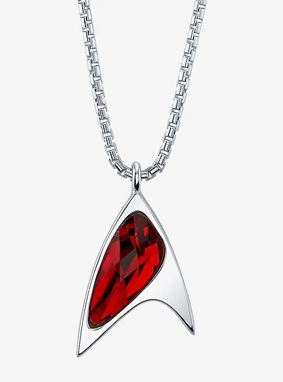 Star Trek X RockLove Crystal Delta Pendant - Red