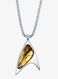 Star Trek X RockLove Crystal Delta Pendant - Yellow