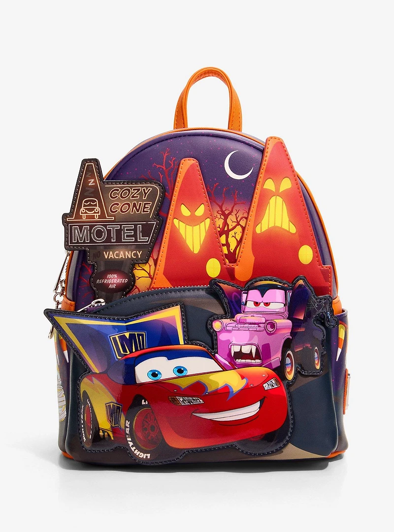 Loungefly Disney Pixar Cars Halloween Costumes Glow-in-the-Dark Mini Backpack - BoxLunch Exclusive