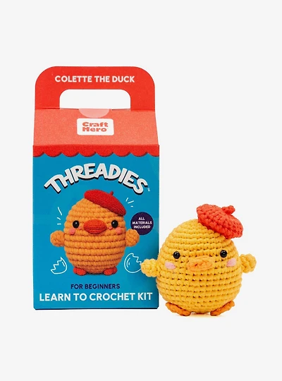 Craft Hero Threadies Colette the Duck Learn To Crochet Kit