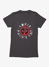 Marvel Deadpool April Pool's Day Leaping Logo Womens T-Shirt