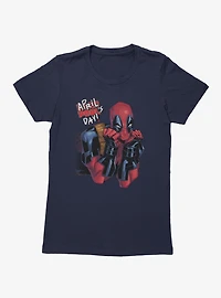 Marvel Deadpool April Pool's Day Cute Stare Womens T-Shirt
