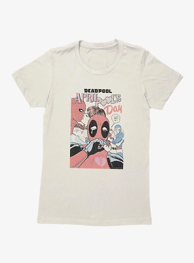 Marvel Deadpool April Pool's Day Love Womens T-Shirt