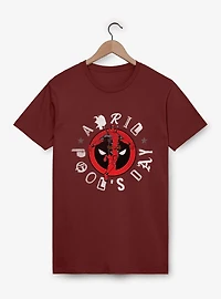 Marvel Deadpool April Pool's Day Leaping Logo T-Shirt