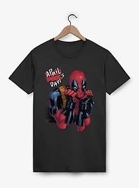 Marvel Deadpool April Pool's Day Cute Stare T-Shirt