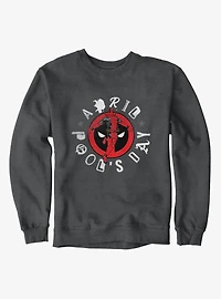 Marvel Deadpool April Pool's Day Leaping Logo Sweatshirt