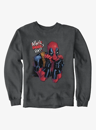 Marvel Deadpool April Pool's Day Cute Stare Sweatshirt