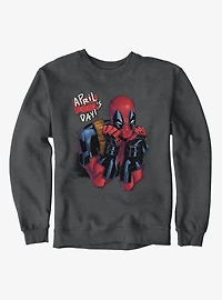 Marvel Deadpool April Pool's Day Cute Stare Sweatshirt