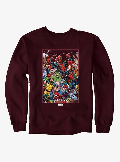 Marvel Deadpool April Pool's Day Characters Prankster Sweatshirt