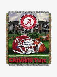 NCAA Alabama Homefield Advantage Woven Tapestry Throw Blanket