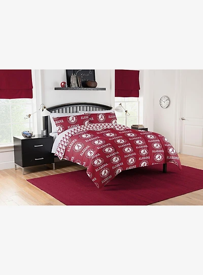 NCAA Alabama Crimson Tide Rotary Queen Bed In A Bag Set