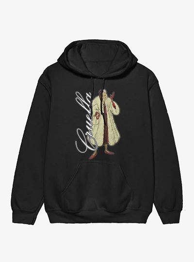 Disney Villains Cruella Cursive Hoodie