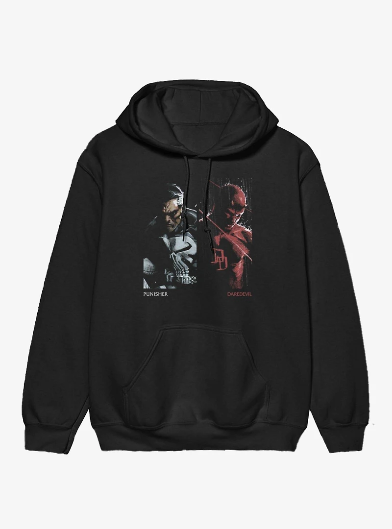 Marvel Comics Punisher And Daredevil Side By Hoodie