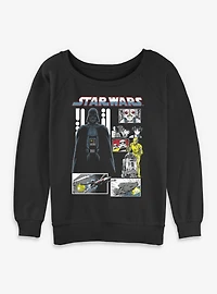 Star Wars Manga Death Montage Womens Slouchy Sweatshirt BoxLunch Exclusive
