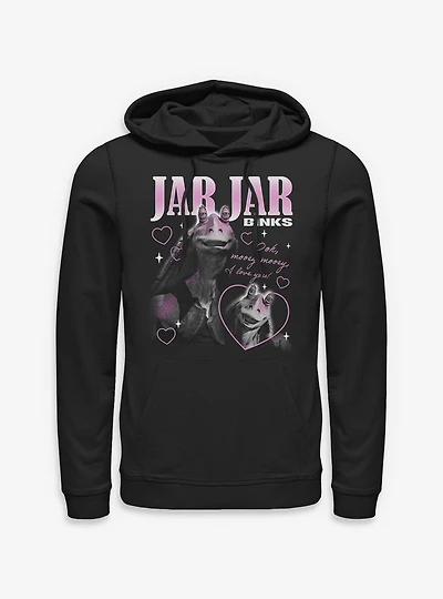 Star Wars Jar Binks Loves You Hoodie BoxLunch Exclusive