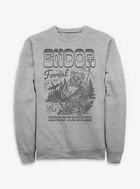 Star Wars Endor Forest Home Of The Ewoks Sweatshirt BoxLunch Exclusive