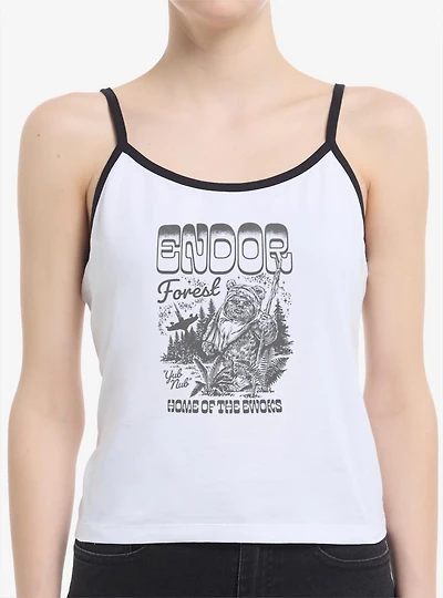 Star Wars Endor Forest Home Of The Ewoks Womens Cami Tank Top BoxLunch Exclusive