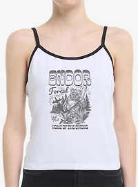 Star Wars Endor Forest Home Of The Ewoks Womens Cami Tank Top BoxLunch Exclusive