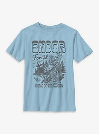 Star Wars Endor Forest Home Of The Ewoks Youth T-Shirt BoxLunch Exclusive