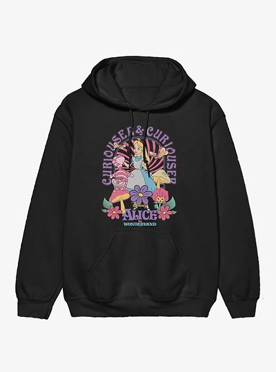 Disney Alice Wonderland Curiouser Garden Of Mushrooms Hoodie