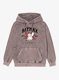 Disney Big Hero 6 Hello Baymax Star Mineral Wash Hoodie