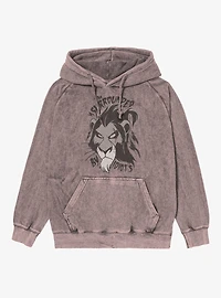 Disney Lion King Surrounded By Idiots Scar Face Mineral Wash Hoodie
