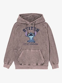 Disney Lilo And Stitch Ate My Homework Mineral Wash Hoodie