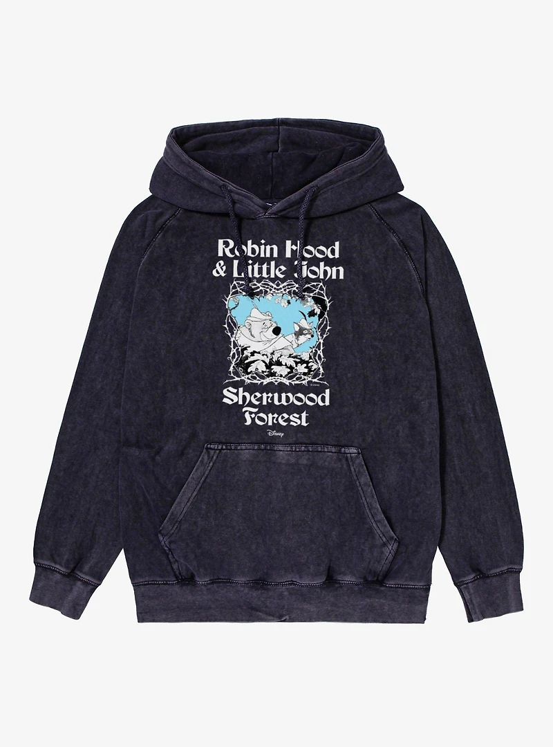 Disney Robin Hood Peek Over Sherwood Forest Mineral Wash Hoodie Box Lunch Exclusive