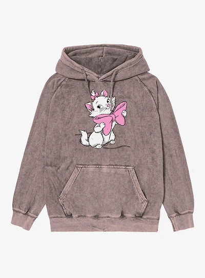 Disney Aristocats Marie Big Bow Mineral Wash Hoodie