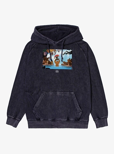 Disney Brother Bear Fish Catch Photo Mineral Wash Hoodie