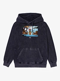 Disney Brother Bear Fish Catch Photo Mineral Wash Hoodie