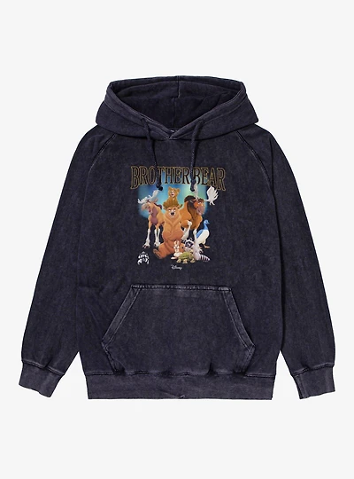 Disney Brother Bear Animals Together Mineral Wash Hoodie