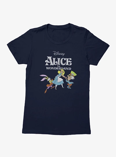 Disney Alice Wonderland Rush Womens T-Shirt