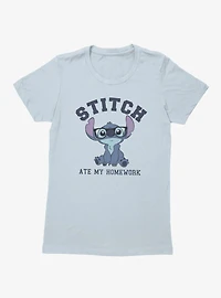 Disney Lilo And Stitch Ate My Homework Womens T-Shirt
