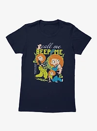 Disney Kim Possible Call Me Beep Collage Womens T-Shirt