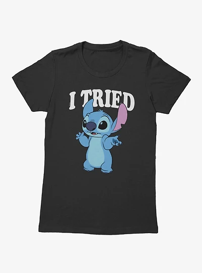 Disney Lilo And Stitch I Tried Womens T-Shirt