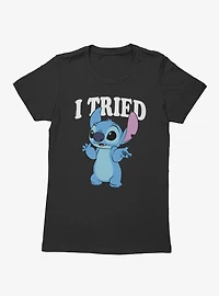 Disney Lilo And Stitch I Tried Womens T-Shirt