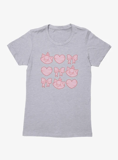 Disney Aristocats Marie Hearts And Bows Womens T-Shirt