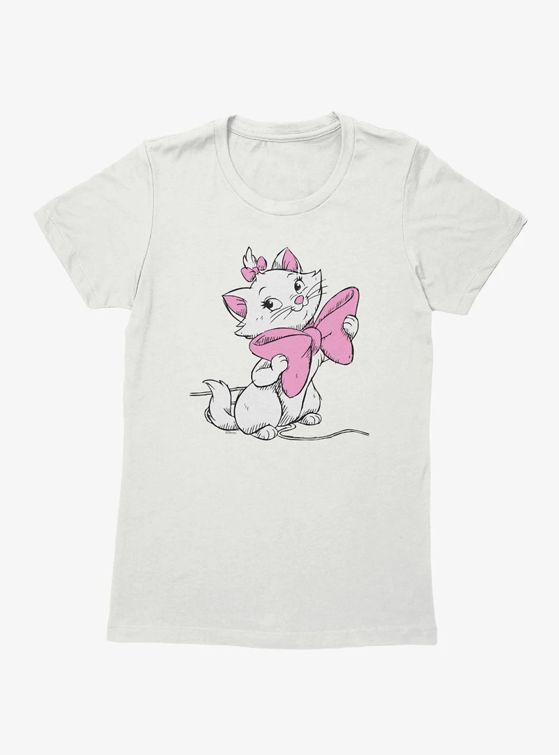 Disney Aristocats Marie Big Bow Womens T-Shirt