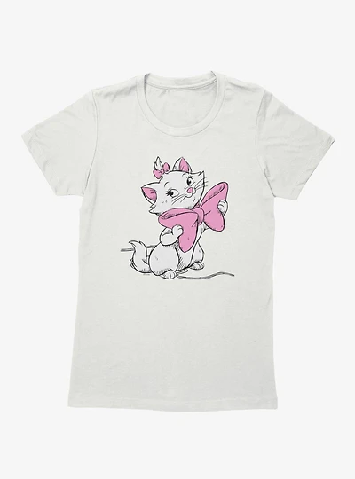 Disney Aristocats Marie Big Bow Womens T-Shirt