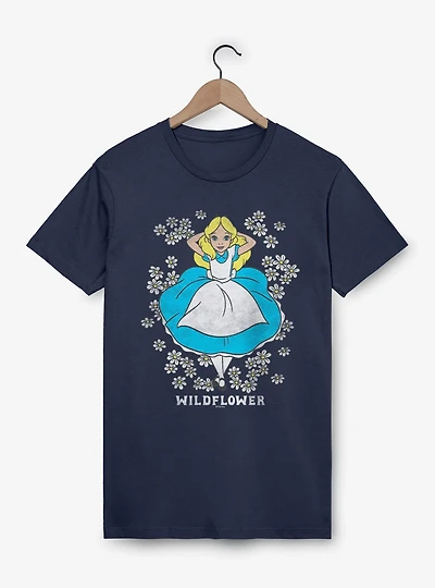 Disney Alice Wonderland Wildflower Bed T-Shirt