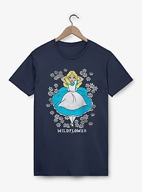Disney Alice Wonderland Wildflower Bed T-Shirt