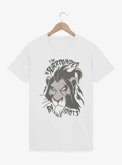 Disney Lion King Surrounded By Idiots Scar Face T-Shirt