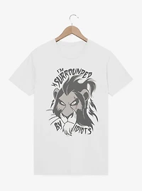 Disney Lion King Surrounded By Idiots Scar Face T-Shirt