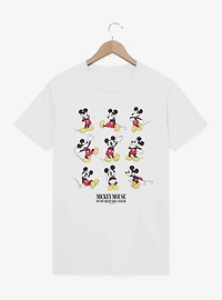 Disney Mickey Mouse Best Era Tour Poses T-Shirt