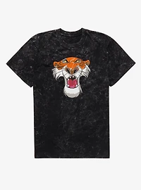 Disney Jungle Book Shere Khan Face Sketch Mineral Wash T-Shirt