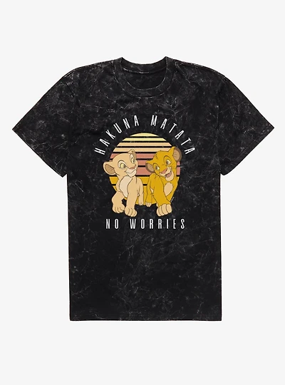Disney Lion King Nala Simba Hakuna Matata Walk Mineral Wash T-Shirt